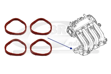 Комплект прокладок in коллектора renault 1.2 16v 3RG 36203