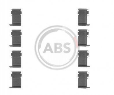 Комплектующие, колодки дискового тормоза A.B.S. 1162Q (фото 1)