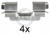 Комплектуючі, колодки дискового гальма A.B.S. 1216Q (фото 1)