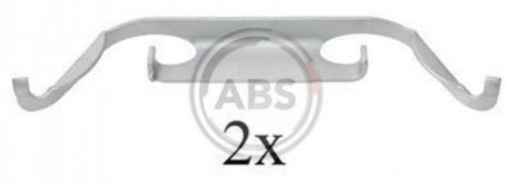 Комплектуючі, колодки дискового гальма A.B.S. 1222Q (фото 1)