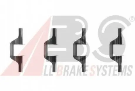 Комплектующие, колодки дискового тормоза A.B.S. 1263Q