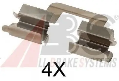 Комплектующие, колодки дискового тормоза A.B.S. 1606Q