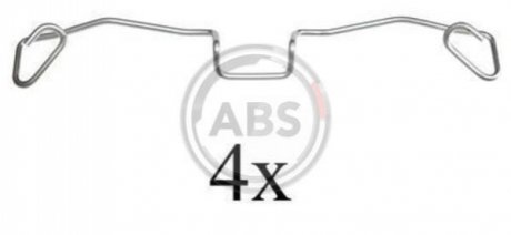 Комплектующие, колодки дискового тормоза A.B.S. 1633Q (фото 1)