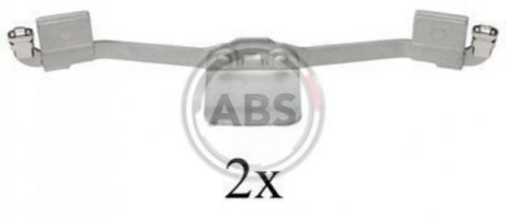 Комплектующие, колодки дискового тормоза A.B.S. 1641Q (фото 1)