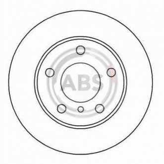 Тормозной диск A.B.S. 16567 (фото 1)