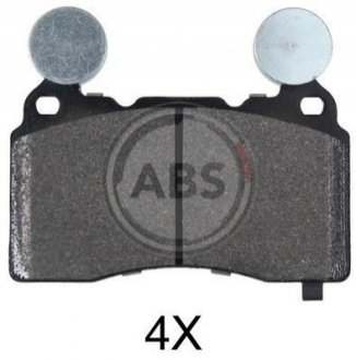 Комплект тормозных колодок, дисковый тормоз A.B.S. 35051 (фото 1)