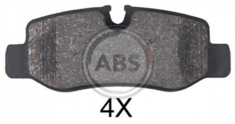 Комплект тормозных колодок, дисковый тормоз A.B.S. 35056 (фото 1)
