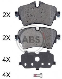 Гальмівні колодки дискові A.B.S. 35072 (фото 1)