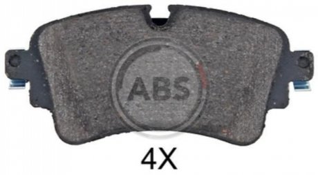 Комплект гальмівних колодок, дискове гальмо A.B.S. 35114 (фото 1)