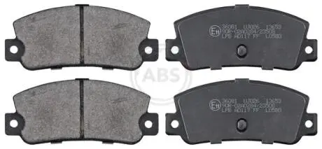 Комплект тормозных колодок, дисковый тормоз A.B.S. 36081