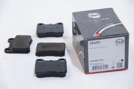 Комплект гальмівних колодок, дискове гальмо A.B.S. 36498