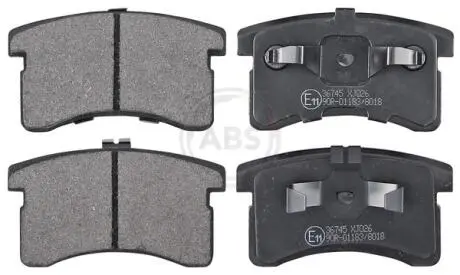 Гальмівні колодки, дискове гальмо (набір) A.B.S. 36745