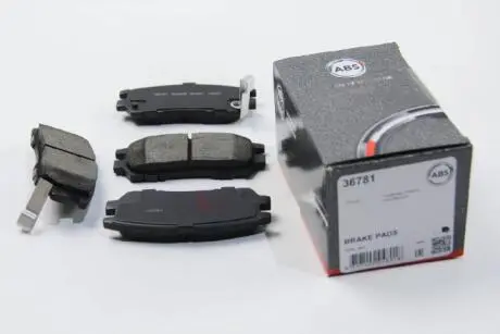 Комплект гальмівних колодок, дисковий гальмо A.B.S. 36781