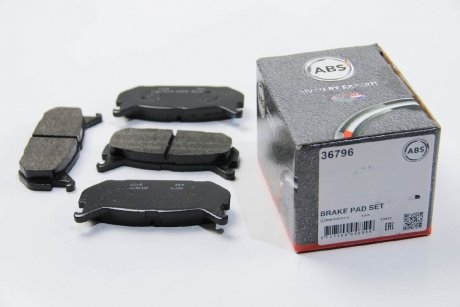 Комплект тормозных колодок, дисковый тормоз A.B.S. 36796 (фото 1)