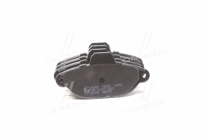 Комплект тормозных колодок, дисковый тормоз A.B.S. 36854 (фото 1)