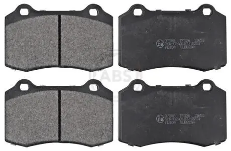 Комплект гальмівних колодок, дискове гальмо A.B.S. 37388