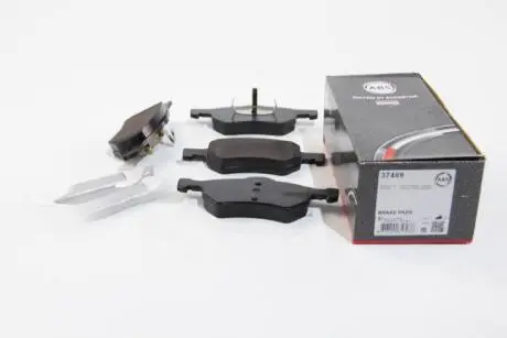 Комплект тормозных колодок, дисковый тормоз A.B.S. 37469