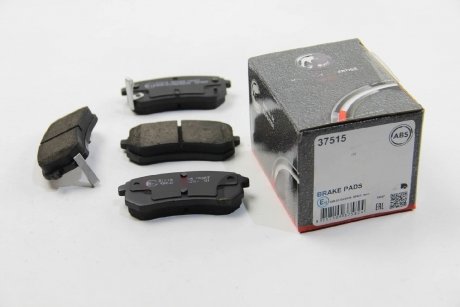 Комплект тормозных колодок, дисковый тормоз A.B.S. 37515 (фото 1)