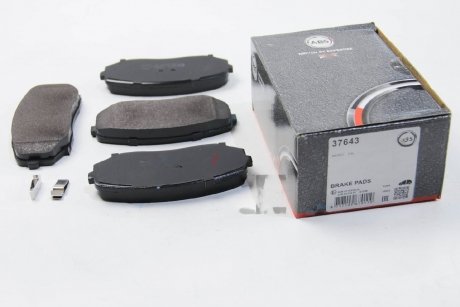 Комплект тормозных колодок, дисковый тормоз A.B.S. 37643 (фото 1)