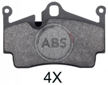 Комплект тормозных колодок, дисковый тормоз A.B.S. 37697 (фото 1)