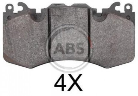 Комплект тормозных колодок, дисковый тормоз A.B.S. 37801 (фото 1)