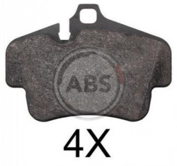 Комплект тормозных колодок, дисковый тормоз A.B.S. 37823 (фото 1)