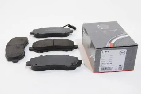 Комплект гальмівних колодок, дискове гальмо A.B.S. 37848
