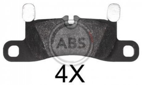 Комплект тормозных колодок, дисковый тормоз A.B.S. 37850