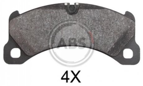 Комплект тормозных колодок, дисковый тормоз A.B.S. 37918