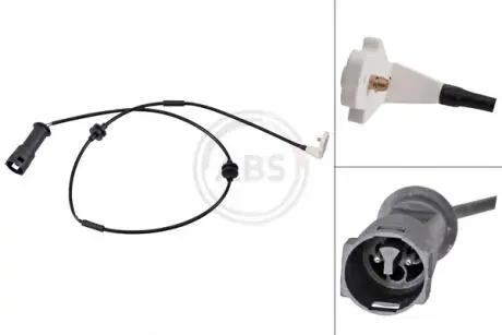 Сигналізатор, знос гальмівних колодок A.B.S. 39532