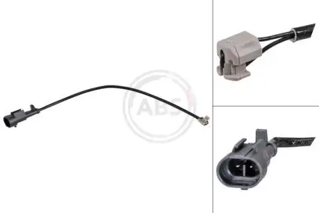 Сигналізатор, знос гальмівних колодок A.B.S. 39715