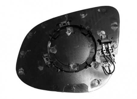 Вставка дзеркала бокового вигляду з підігрівом, праве ABAKUS/DEPO/LORO 3167G04