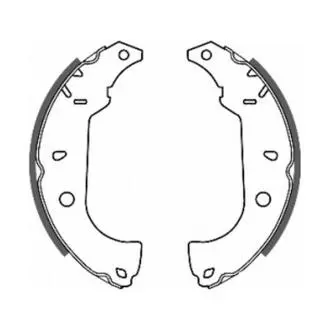 Комплект тормозных колодок ABE C0F004ABE