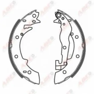 Комплект тормозных колодок ABE C0P001ABE