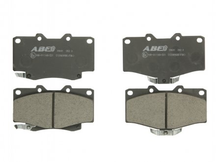 Комплект тормозных колодок, дисковый тормоз ABE C12089ABE (фото 1)