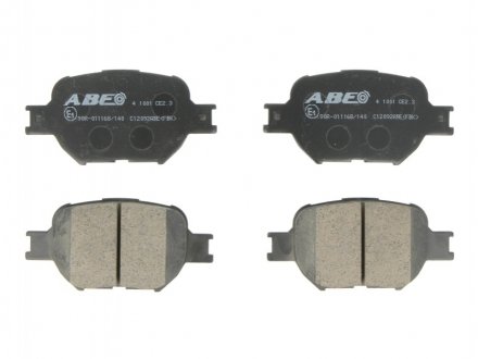 Комплект тормозных колодок, дисковый тормоз ABE C12092ABE (фото 1)