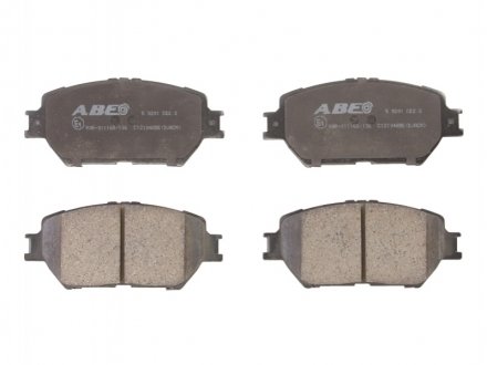 Комплект гальмівних колодок, дискове гальмо ABE C12104ABE