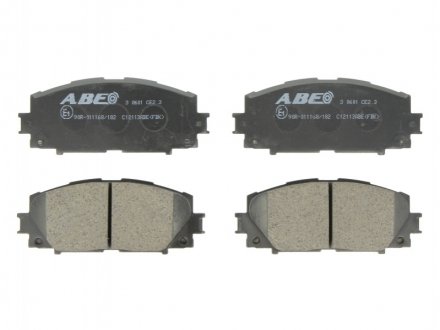 Комплект гальмівних колодок, дискове гальмо ABE C12113ABE