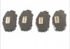 Комплект гальмівних колодок, дискове гальмо ABE C12122ABE (фото 1)