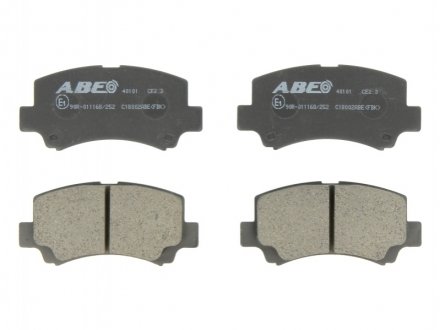 Комплект гальмівних колодок, дискове гальмо ABE C18002ABE