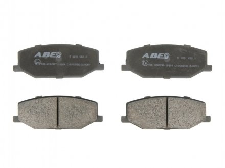 Комплект гальмівних колодок, дискове гальмо ABE C18003ABE