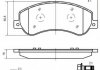 Комплект гальмівних колодок, дискове гальмо ABE C1G058ABE (фото 1)