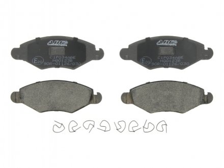 Комплект тормозных колодок, дисковый тормоз ABE C1P034ABE (фото 1)