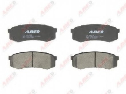 Комплект гальмівних колодок, дискове гальмо ABE C22010ABE (фото 1)