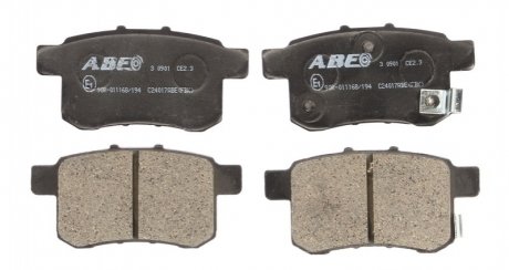 Комплект тормозных колодок, дисковый тормоз ABE C24017ABE (фото 1)