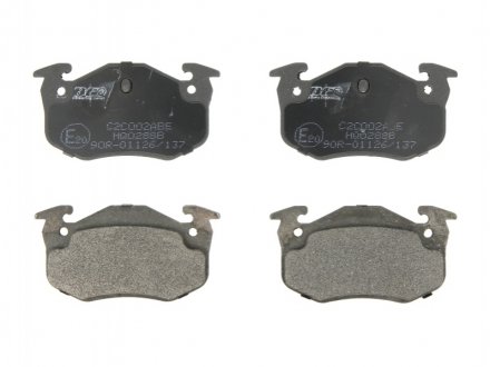 Комплект тормозных колодок, дисковый тормоз ABE C2C002ABE (фото 1)