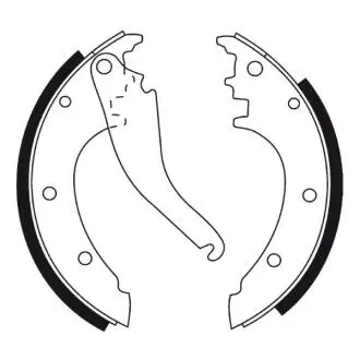 Комплект тормозных колодок, стояночная тормозная система. ABE CRE002ABE