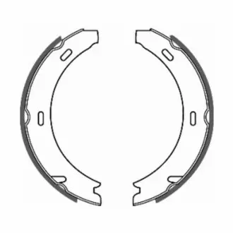 Комплект тормозных колодок, стояночная тормозная система. ABE CRM001ABE