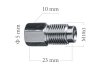 Штуцер М10x1 гальмівної трубки 4,75мм (тато) L=23мм ACS 5-100-105х (фото 1)
