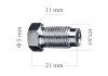 Штуцер 3/8x24 гальмівної трубки 4,75мм (тато) L=21мм ACS 5-100-109 (фото 1)